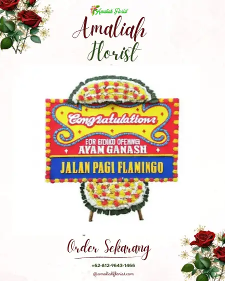 Sewa Papan Bunga Soklat